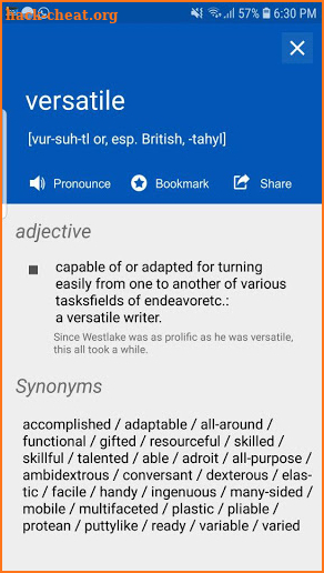 Offline English Dictionary - Learn Vocabulary, TTS screenshot