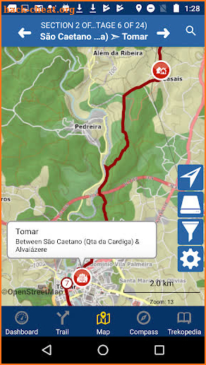 Offline Maps: Camino Portugués - Lisbon to Porto screenshot