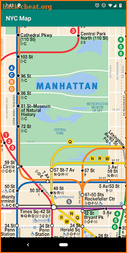 Offline NYC Map Subway screenshot