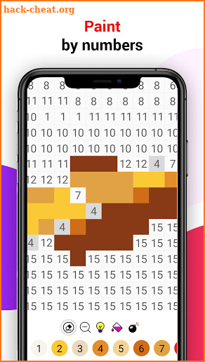 Offline Pixel Art: Coloring by number Game screenshot