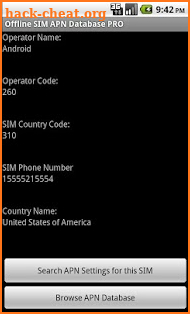 Offline SIM APN Database Pro screenshot