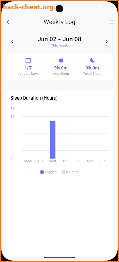 Offline Sleep Journal screenshot
