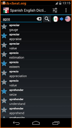 Offline Spanish English Dictionary screenshot