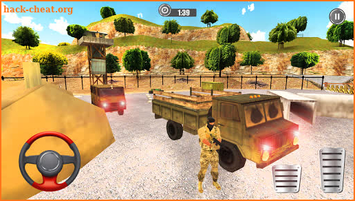 Offroad Army Cargo Truck Hill Drive screenshot