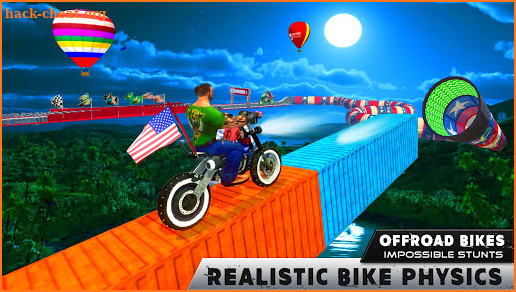 Offroad Bike Impossible Stunt Game screenshot