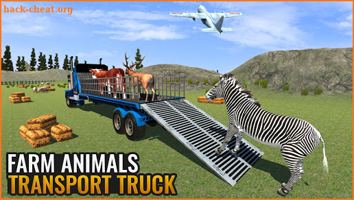 Offroad Farm Animals Truck Driving plane transport screenshot