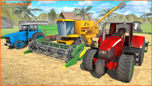 Offroad Farming Tractor Transporter Simulator 2020 screenshot