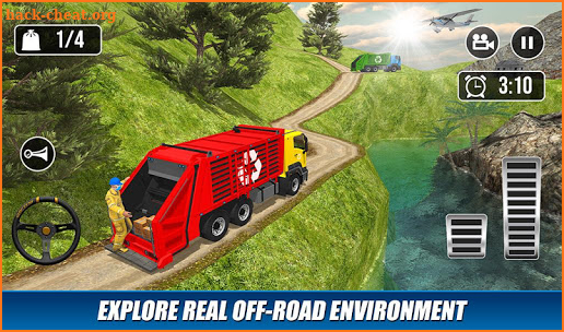Offroad Garbage Truck: Dump Truck Driving Games screenshot