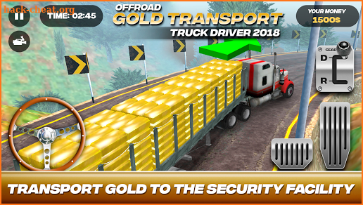 Offroad Gold Transport Truck Driver screenshot