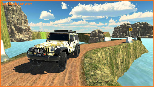 Offroad Jeep Army SUV Mountain Driving Adventure screenshot