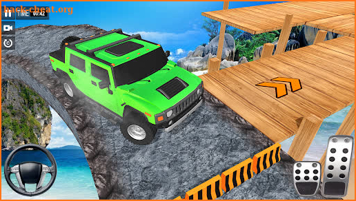 Offroad Jeep Driving Stunt 3D : Real Jeep Games screenshot
