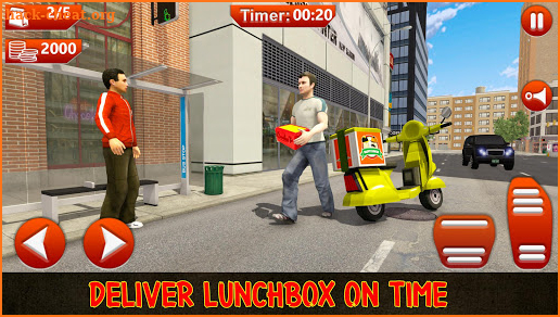 Offroad MotorBike Lunch Delivery:Virtual Game 2018 screenshot