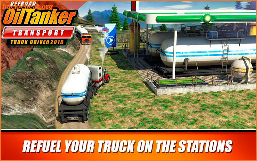 Offroad Oil Tanker Transport Truck Driver 2018 screenshot