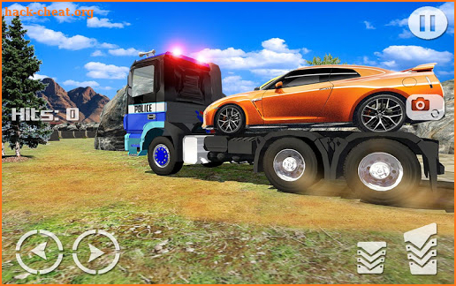 Offroad Police 4x4 Tow Truck Trailer Rescue screenshot