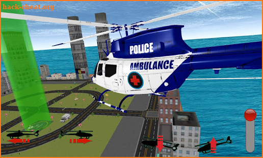 Offroad Police Flying Helicopter Ambulance 3D Game screenshot