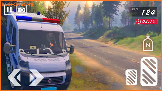 Offroad Police Van Driver Simulator screenshot