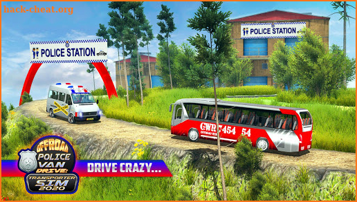 Offroad Police Van Drive:Transporter Sim 2020 screenshot