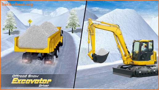 Offroad Snow Excavator Driver: Truck 3D Simulator screenshot
