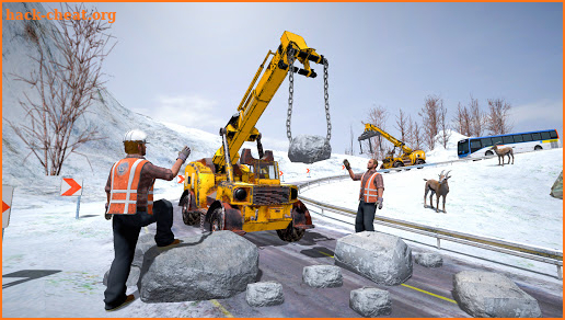 Offroad Snow Excavator: Grand Crane Simulator Game screenshot