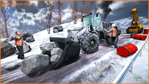 Offroad Snow Excavator: Grand Crane Simulator Game screenshot