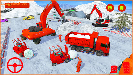 Offroad Snow Excavator Simulator screenshot