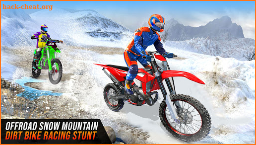 Offroad Snow Mountain Dirt Bike Racing Stunts screenshot