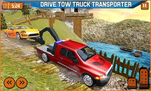Offroad Tow Truck Driver Transport Truck Simulator screenshot