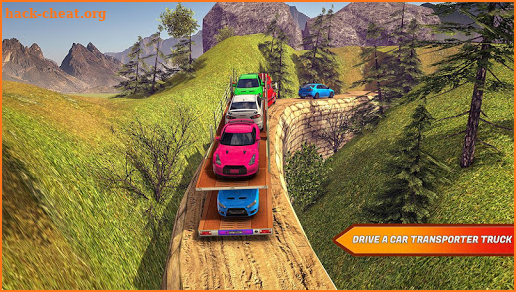 Offroad Transporter Car Trailer Parking Drive screenshot