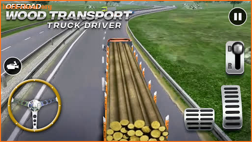 Offroad Truck Wood Transport screenshot