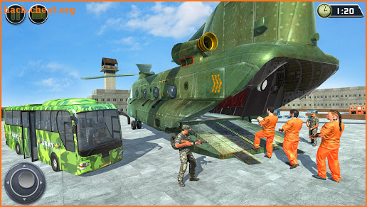 OffRoad US Army Helicopter Prisoner Transport Game screenshot