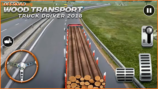 Offroad Wood Transport Truck Driver 2018 screenshot
