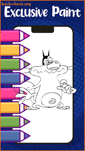 Oggy Coloring - Cockroaches  cartoon screenshot