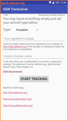 OGN Transceiver screenshot