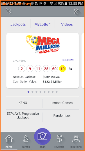 Ohio Lottery screenshot