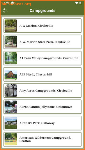 Ohio State RV Parks & Campgrounds screenshot