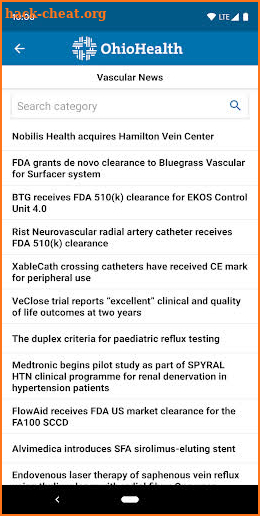 OhioHealth Vascular Institute screenshot
