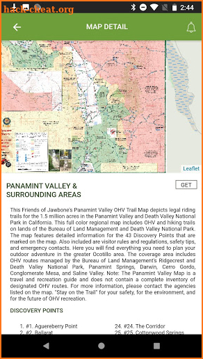 OHV Trail Map California screenshot