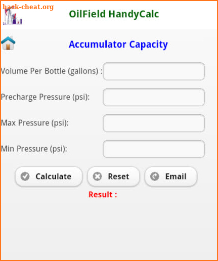 Oil Field Handy Calc (Pro) screenshot