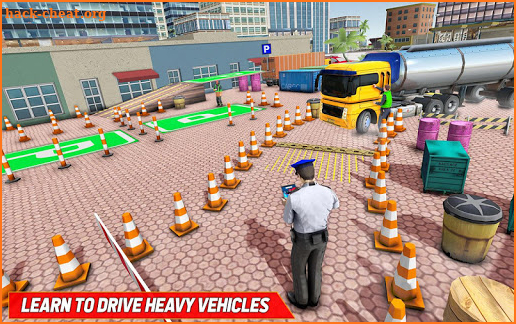 Oil Tanker Truck Parking Games – City Parking game screenshot