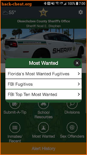 Okeechobee County Sheriff screenshot