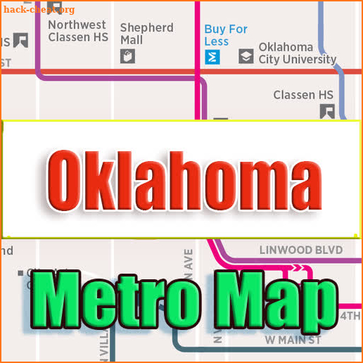 Oklahoma City USA Metro Map Offline screenshot
