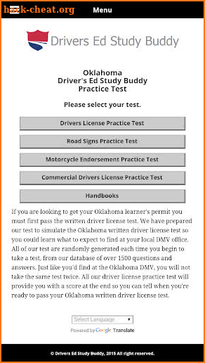 Oklahoma Driver License Test screenshot