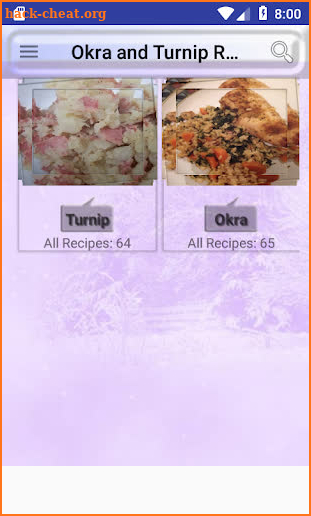 Okra and Turnip Recipe screenshot