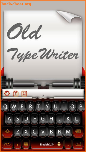 Old Typewriter Keyboard screenshot