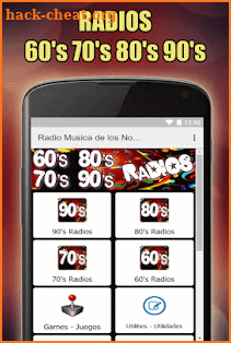 Oldies 60s 70s 80s 90s Radios. Retro Radios Free screenshot