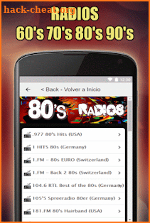 Oldies 60s 70s 80s 90s Radios. Retro Radios Free screenshot