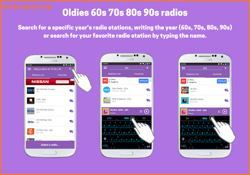 Oldies 60s 70s 80s 90s radios. retros radios free screenshot