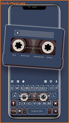 Oldschool Tape Keyboard Background screenshot