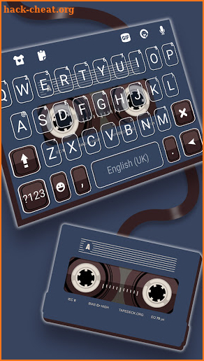 Oldschool Tape Keyboard Background screenshot