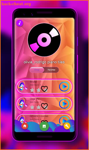 Olivia Rodrigo piano tiles screenshot